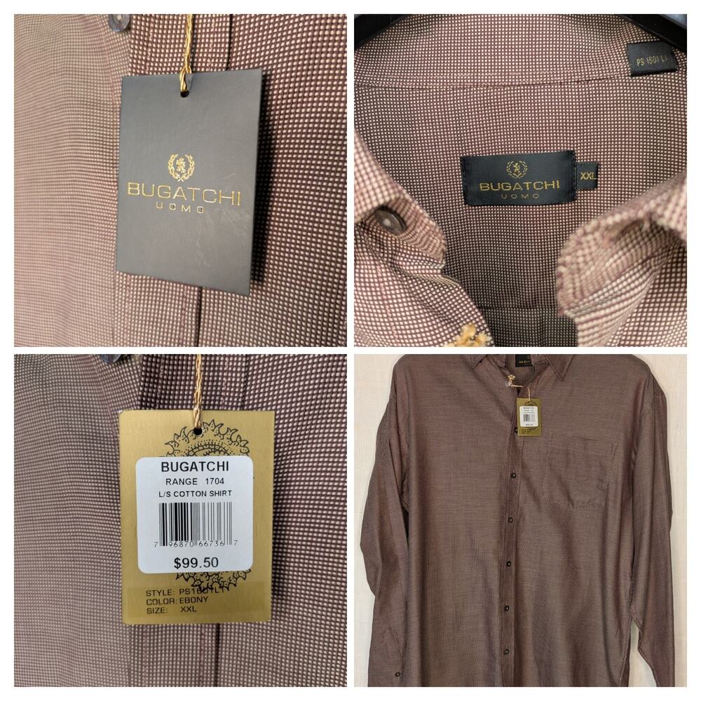 Bugatchi Uomo Button Down XXL, New With Tags